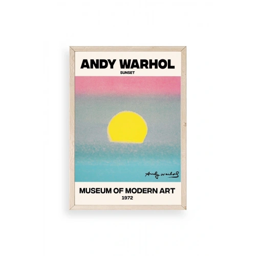 Andy Warhol Ahşap Çerçeveli Tablo 17 x 23