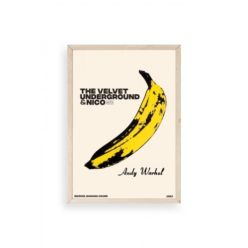 Andy Warhol Ahşap Çerçeveli Tablo 23 x 30