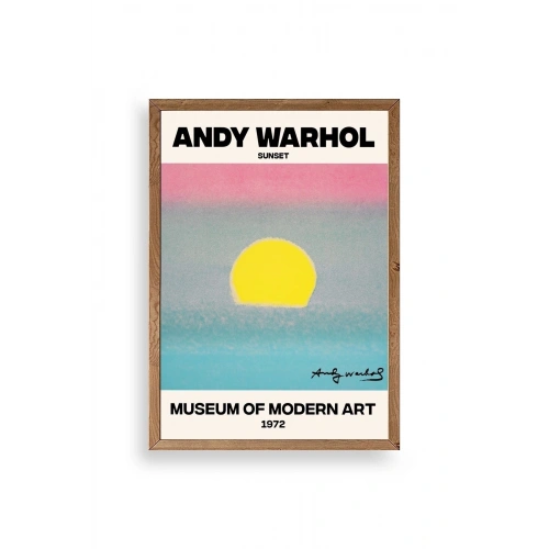 Andy Warhol Ahşap Çerçeveli Tablo 23 x 30