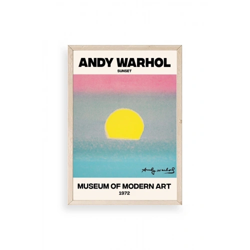 Andy Warhol Ahşap Çerçeveli Tablo 23 x 30
