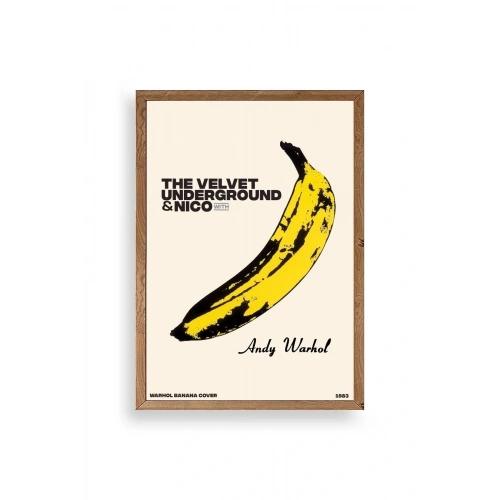 Andy Warhol Ahşap Çerçeveli Tablo 50 x 70