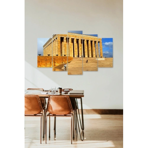 Anıtkabir 5 Parçalı Mdf Tablo 60 x 100