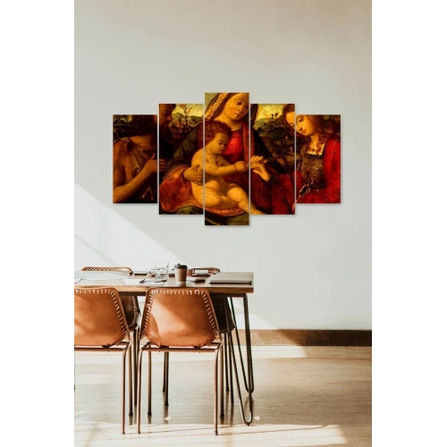 Anne ve Çocuk 5 Parçalı Mdf Tablo 60 x 100