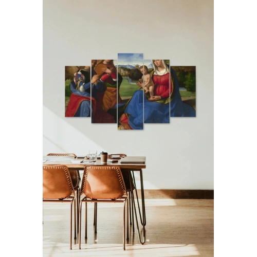 Anne ve Çocuk 5 Parçalı Mdf Tablo 60 x 100