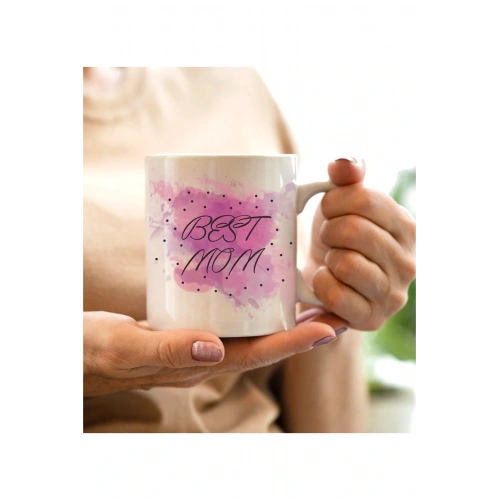 Anneler Günü Best Mom Baskılı Kupa Bardak