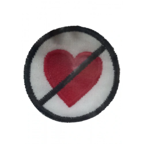Aplike Ütü İle Yapışan Kalp Girilmez Arma 3 cm