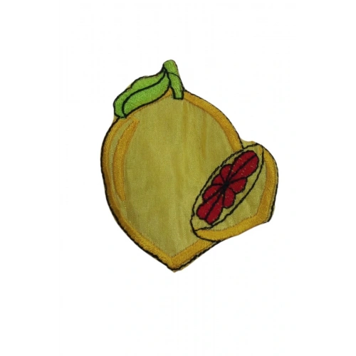 Aplike Ütü İle Yapışan Limon Desen