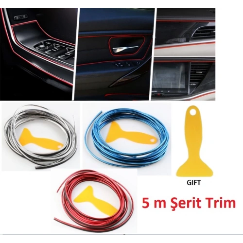 Araba Dekorasyon Şeridi 5 Metre Trim Şeridi (5365)