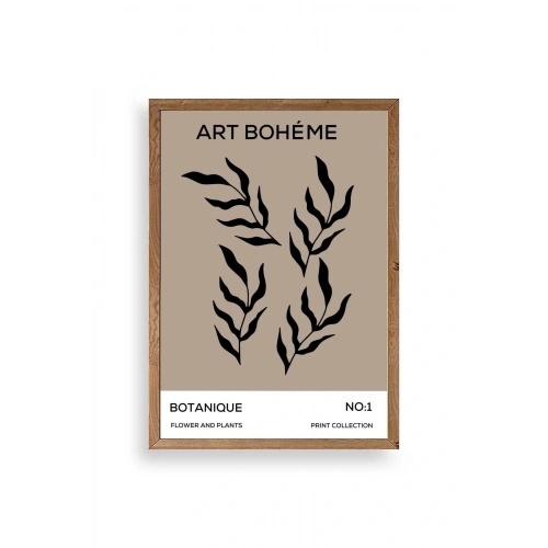 Art Boheme Ahşap Çerçeveli Tablo 17 x 23