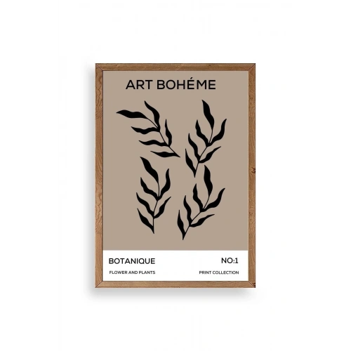 Art Boheme Ahşap Çerçeveli Tablo 23 x 30