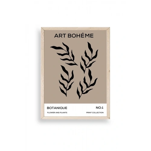 Art Boheme Ahşap Çerçeveli Tablo 23 x 30