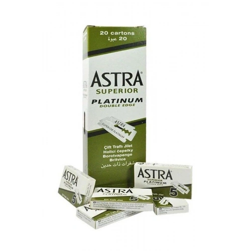 ASTRA JİLET YEŞİL 1 KUTU İÇİNDE 20 KÜÇÜK PAKET VE HER PAKETTE 5 JİLET VAR -  TOPLAM 100 JİLET (5365)