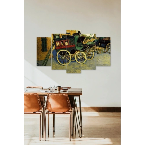 At Arabası Retro 5 Parçalı Mdf Tablo 60 x 100