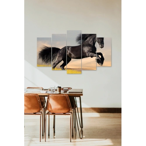 At Dörtnala 5 Parçalı Mdf Tablo 60 x 100