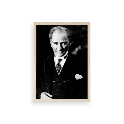 Atatürk Ahşap Çerçeveli Tablo 17 x 23