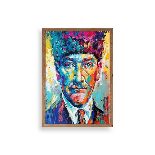 Atatürk Ahşap Çerçeveli Tablo 17 x 23