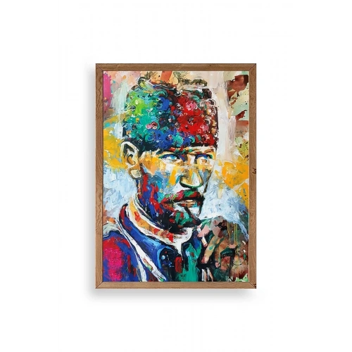 Atatürk Ahşap Çerçeveli Tablo 17 x 23