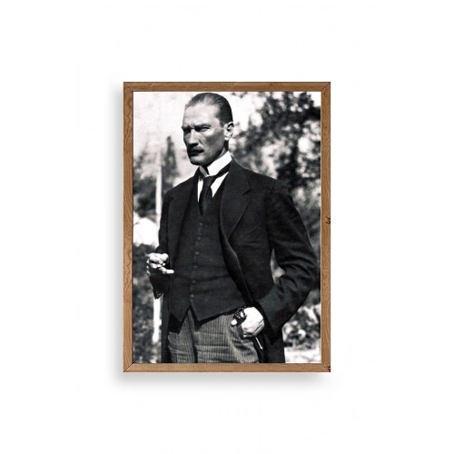 Atatürk Ahşap Çerçeveli Tablo 17 x 23