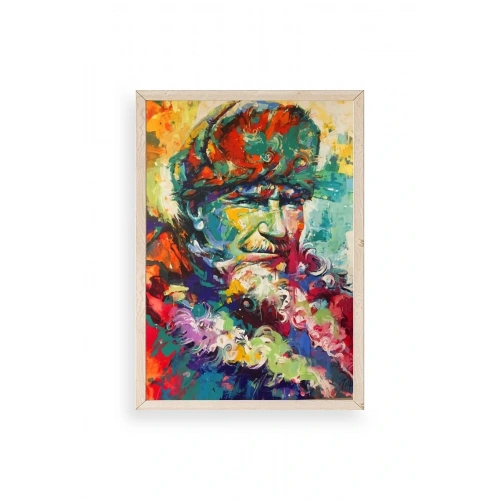 Atatürk Ahşap Çerçeveli Tablo 17 x 23
