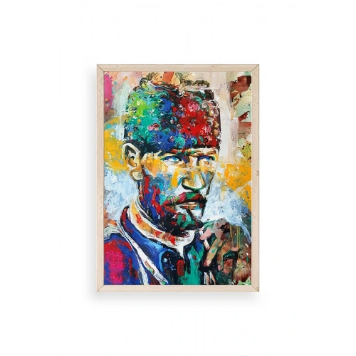 Atatürk Ahşap Çerçeveli Tablo 17 x 23