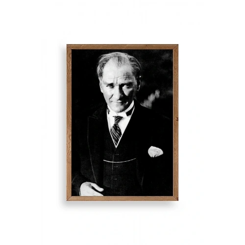 Atatürk Ahşap Çerçeveli Tablo 17 x 23