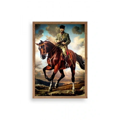 Atatürk Ahşap Çerçeveli Tablo 17 x 23