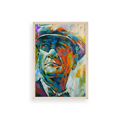 Atatürk Ahşap Çerçeveli Tablo 23 x 30