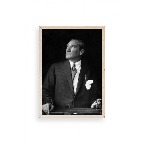 Atatürk Ahşap Çerçeveli Tablo 23 x 30