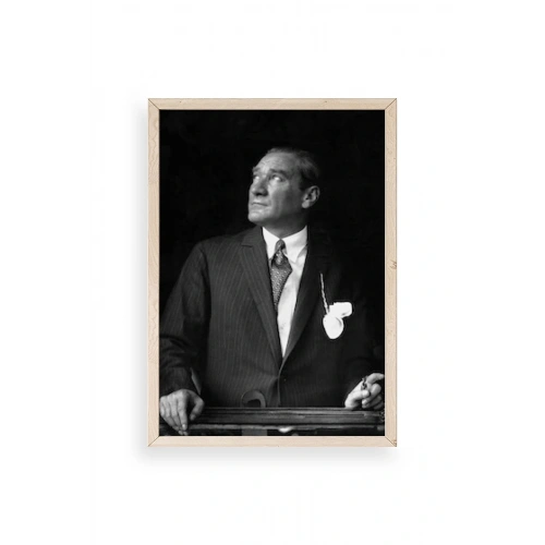 Atatürk Ahşap Çerçeveli Tablo 23 x 30