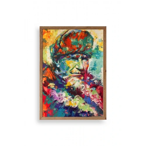 Atatürk Ahşap Çerçeveli Tablo 23 x 30