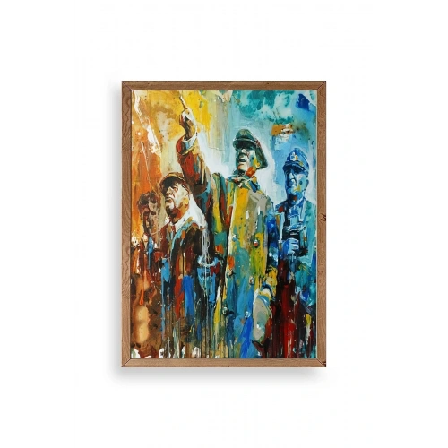 Atatürk Ahşap Çerçeveli Tablo 23 x 30