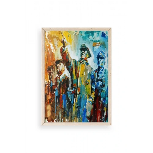 Atatürk Ahşap Çerçeveli Tablo 23 x 30