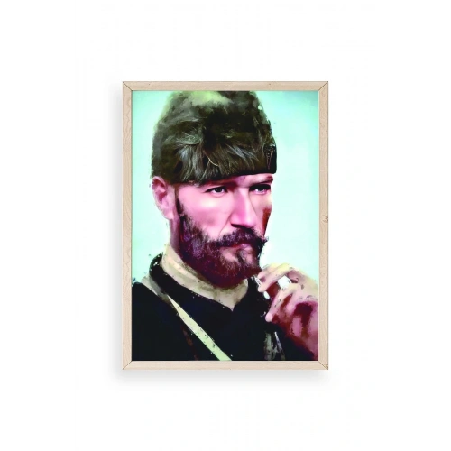 Atatürk Ahşap Çerçeveli Tablo 30 x 42