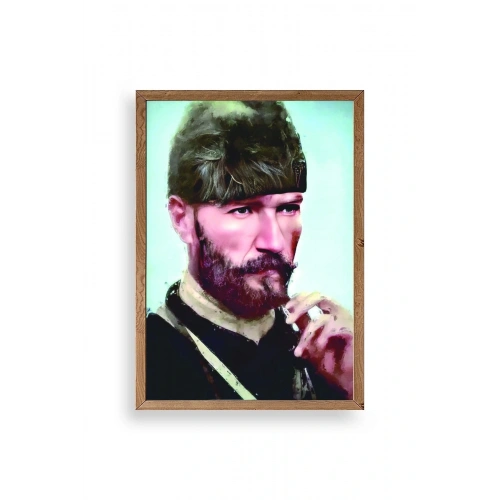 Atatürk Ahşap Çerçeveli Tablo 30 x 42