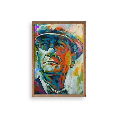 Atatürk Ahşap Çerçeveli Tablo 50 x 70