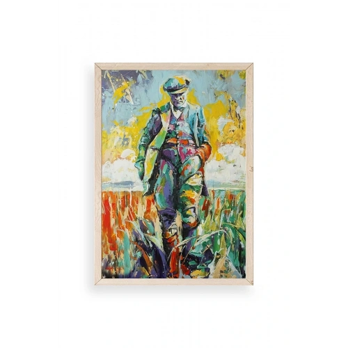 Atatürk Ahşap Çerçeveli Tablo 50 x 70