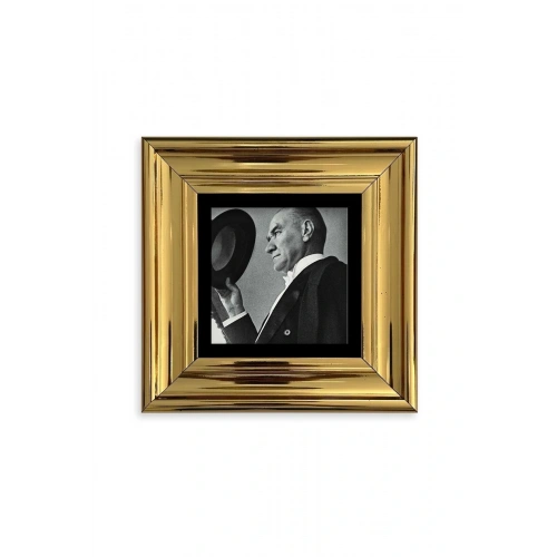 Atatürk Çerçeveli Taş Tablo 20 cm