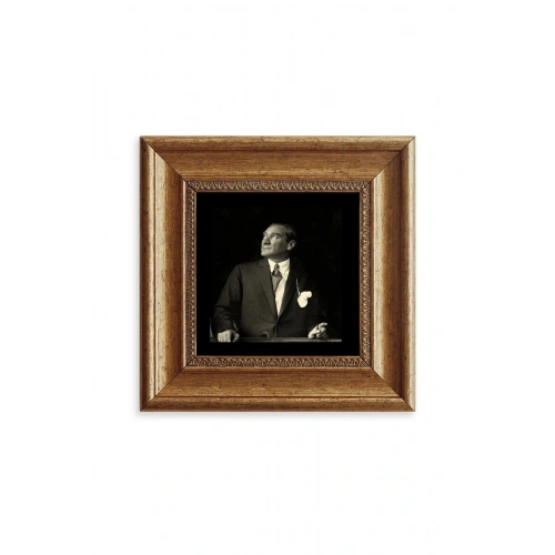 Atatürk Çerçeveli Taş Tablo 20 cm