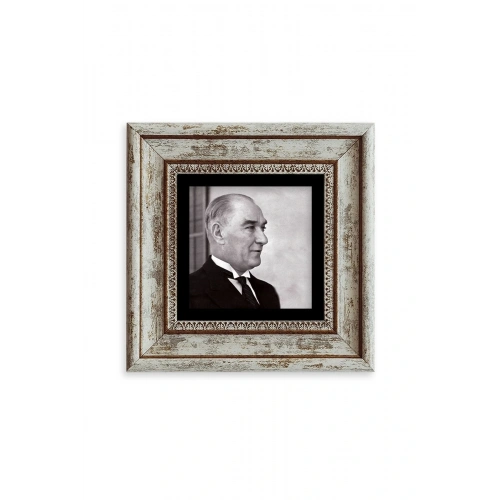 Atatürk Çerçeveli Taş Tablo 20 cm