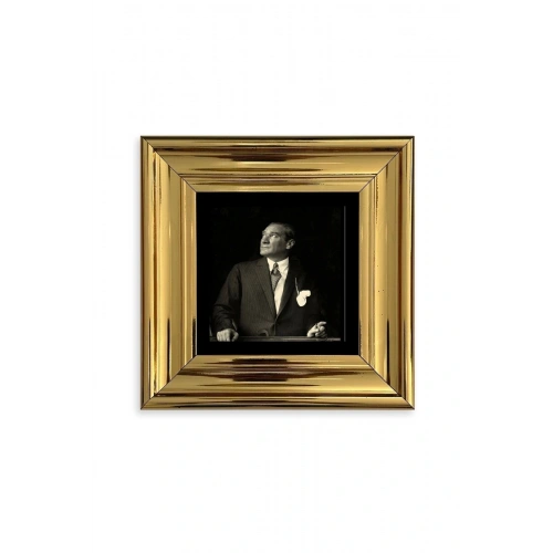 Atatürk Çerçeveli Taş Tablo 20 cm