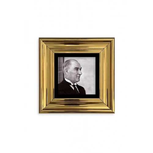 Atatürk Çerçeveli Taş Tablo 20 cm