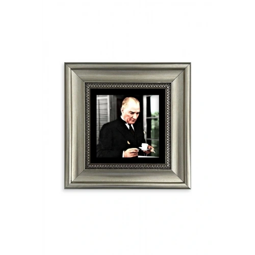 Atatürk Çerçeveli Taş Tablo 20 cm