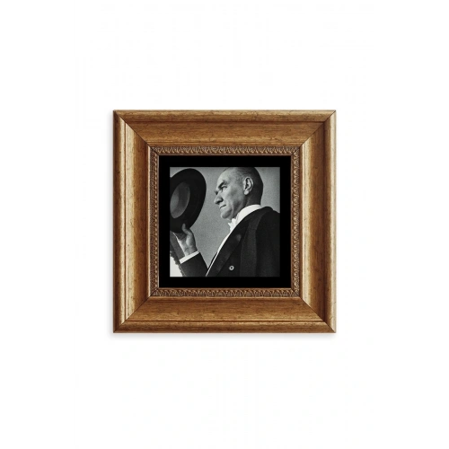 Atatürk Çerçeveli Taş Tablo 20 cm