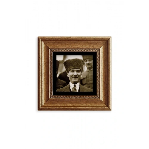 Atatürk Çerçeveli Taş Tablo 20 cm