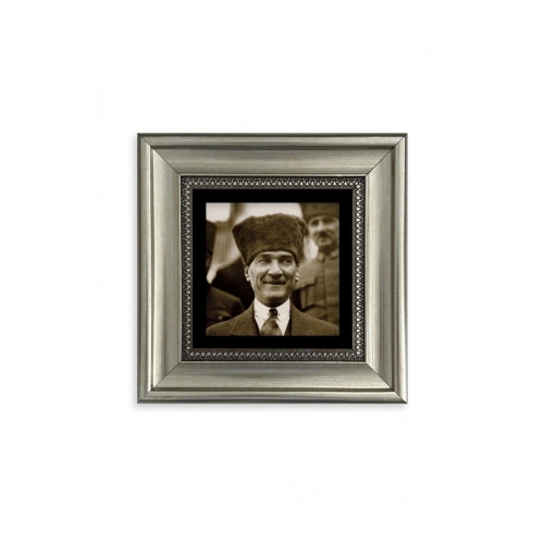 Atatürk Çerçeveli Taş Tablo 20 cm