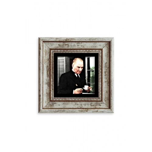 Atatürk Çerçeveli Taş Tablo 20 cm
