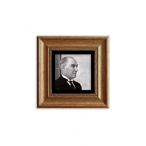 Atatürk Çerçeveli Taş Tablo 20 cm