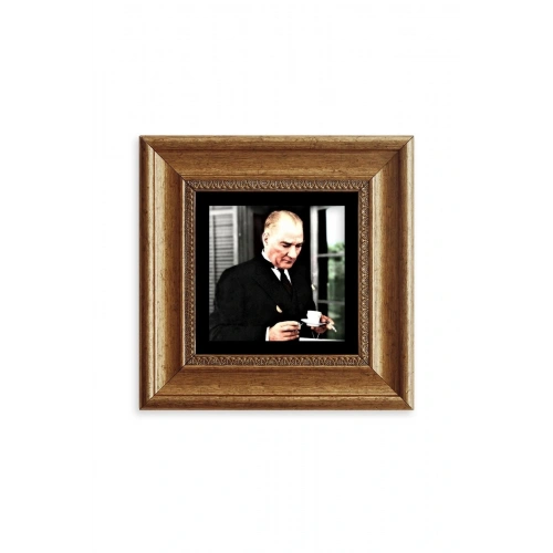 Atatürk Çerçeveli Taş Tablo 20 cm