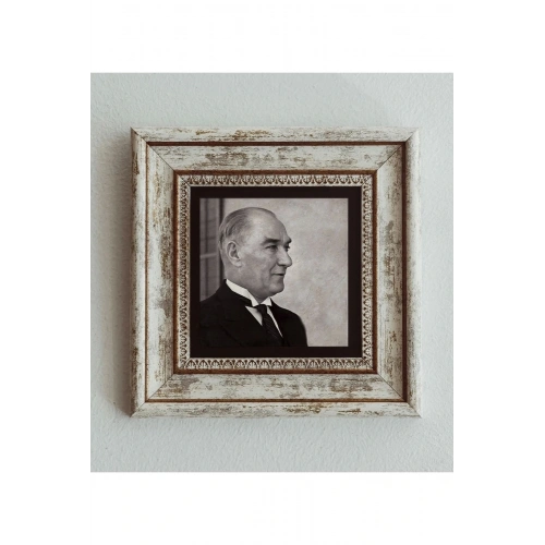 Atatürk Çerçeveli Taş Tablo , Çerçeveli Taş Duvar Dekoru 20 cm