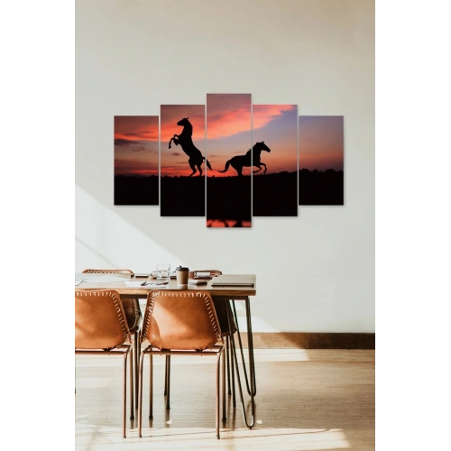 Atlar 5 Parçalı Mdf Tablo 60 x 100